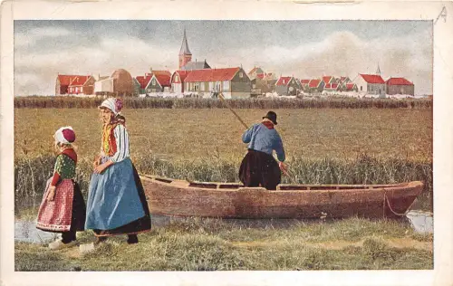 B94291 Bootstypen Folklore Trachten Niederlande