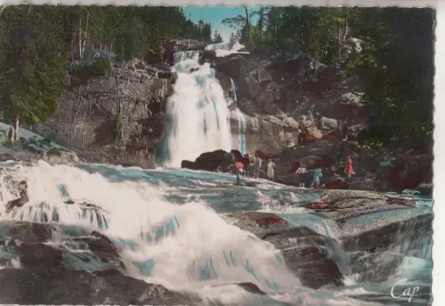 BF24328 cauterets cascade diu pont d espagne france front/back image