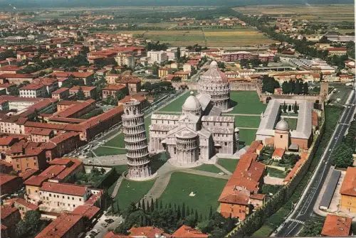 BF23384 pisa il duomo e sullo sfondo il mare italy front/back image