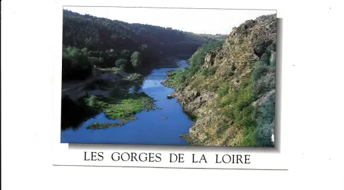 BF12523 les gorges de la loire la loire en aval france front/back image