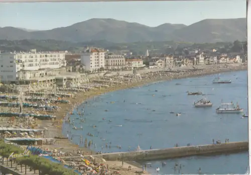 BF25579 saint jean de luz la plage et le casino france front/back image