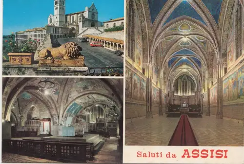 BF23732 assisi basilica s francesco italy front/back image