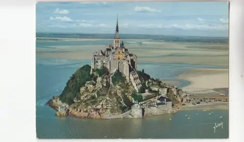 BF19570 le mont saint michel vue du mont prise d avion france front/back image