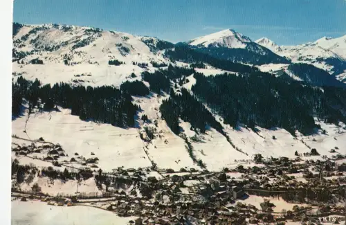 BF13963 morzine vue generale aerienne de la station france front/back image