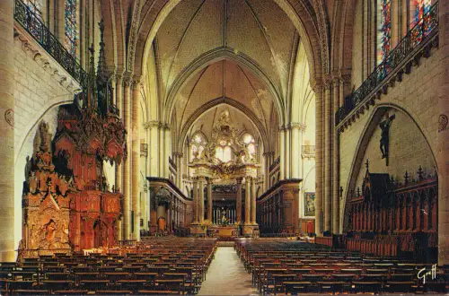 BF13335 interieur de la cathedrale angers france front/back image