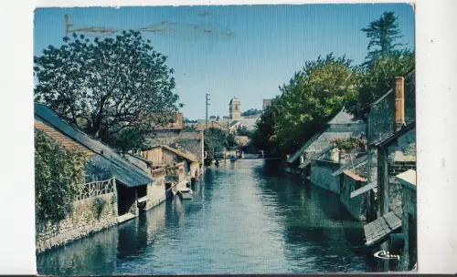 BF30918 lachartre sur le loir sarthe un bras du loir france front/back image