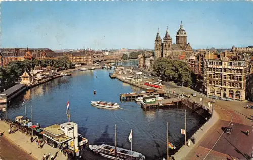 BR27482 Prins hendrikkade en sint niclaaskerk Amsterdam Niederlande