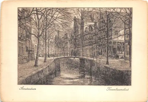 BR16733 Oude Zyds Voarburgwal Amsterdam Niederlande Postkarte