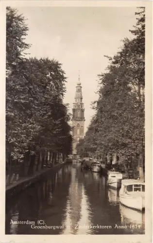 BR28869 Amsterdam Groenburgwal m Zuiderkerktoren anno 1614 Niederlande