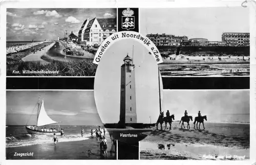 B94717 groeten uit noorwijk a zee Echtfoto Niederlande