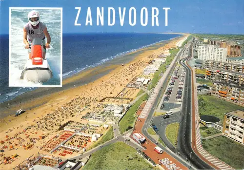B109387 Niederlande Zandvoort Strandpromenade Plage Cars Voitures