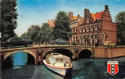 B109299 Niederlande Amsterdam O. Z. Voorburgwal mit Hauswagenbrücke