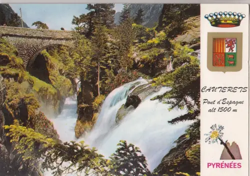 BF24340 Kauterets Pont D Espagne Pyrenäen Frankreich Vorder-/Rückbild