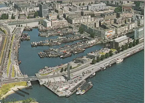 BF24155 luchtopname leuvehaven rotterdam niederlande front/back image