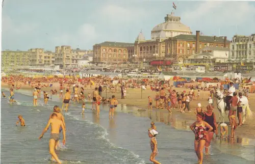 BF24166 scheveningen strand en kurhaus niederlande Vorder-/Rückbild