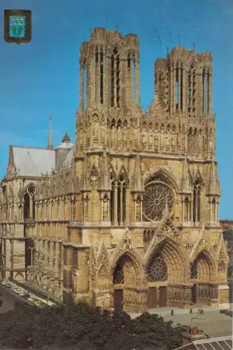 BF20698 reims cathedrale notre dame france front/back image