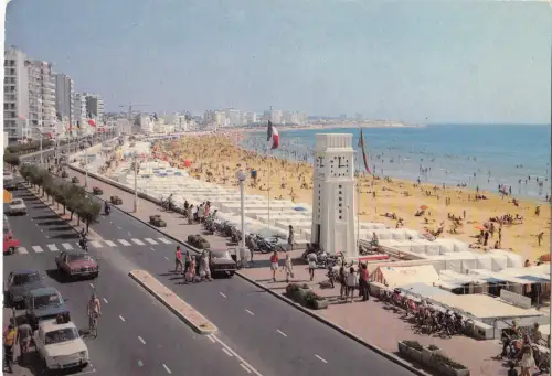 BF25643 les sables d olonne vendee la pendule la plage france front/back image