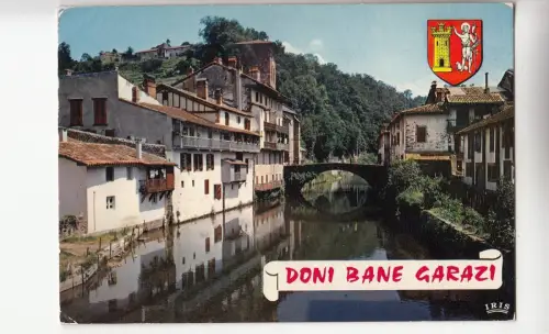 BF24263 st jean pied de port vieilles maisons sur la ni france front/back image