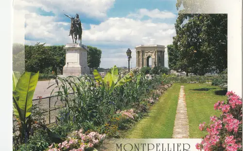 BF20180 montpellier herault promenade du peyrou france front/back image