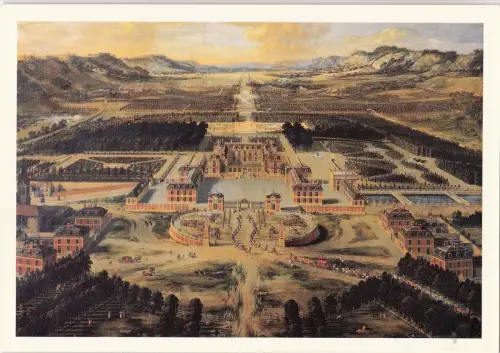 BF13696 vue perspective prise de chateau de versailles france front/back image