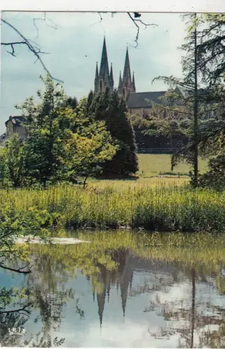 BF20807 la basilique vue generale pontmain france front/back image