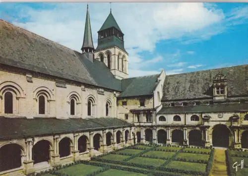 BF15569 abbaye de fontevraud m et l le grand cloitre france front/back image