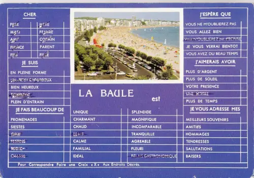 BF20065 la baule l at france front/back image