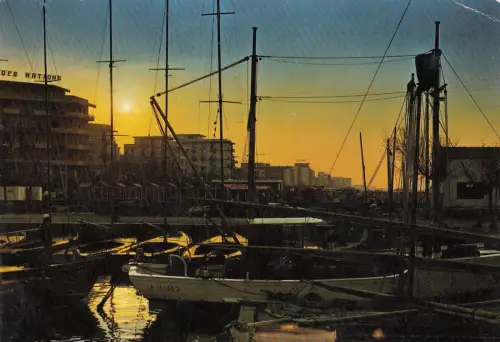 BF23727 Schiff riccione tramonto visto della darsena italien Vorder-/Rückbild