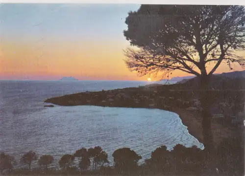 BF14614 gaeta serapo coucher du sol sunset italy front/back image
