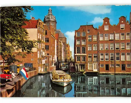 B110234 Niederlande Alt Amsterdam The Little Lock Boats Bateaux