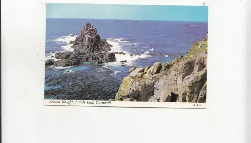 BF29963 armed knight lands end cornwall UK front/back image
