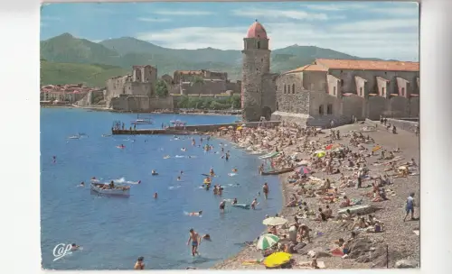 BF24697 collioure la plage st vincent france front/back image
