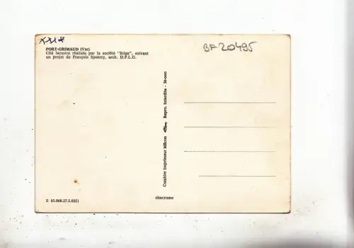 BF20495 port grimaud var cite lacuster realisee par la france front/back image