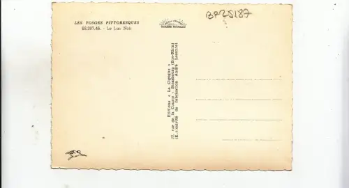 BF25187 les vosges le lac du noir france front/back image