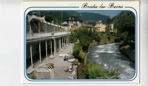 BF15310 brides les bains la promenade thermale savoie france front/back image
