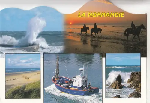 BF28876 la normandie Schiff Frankreich Vorder-/Rückbild