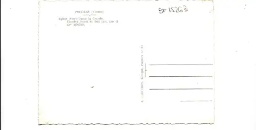 BF15263 poitiers eglise notre dame la grande france front/back image