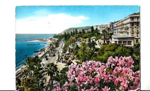 BF13021 riviera del fiori s remo passagiata e giardini italy front/back image