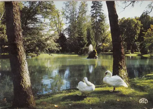 BF15176 chateauroux indre le lac du jardin public france front/back image