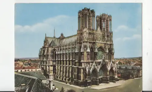 BF20785 reims la cathedrale vue d ensemble france front/back image