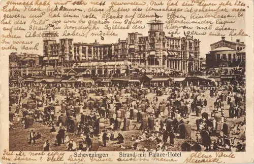 B105434 Niederlande Scheveningen Strand mit Palace-Hotel