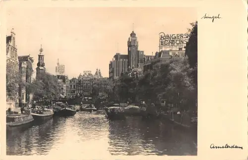 B105109 Niederlande Amseterdam Singel Flussboote
