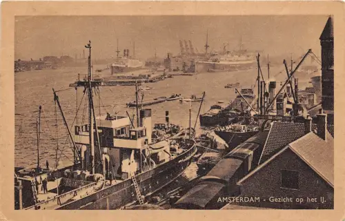 BR40071 amsterdam gezicht op het ij Schiff Niederlande