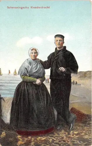 B2642 Niederlande Scheveningsche Kleederdracht PPC 1907 Front/Back Scan