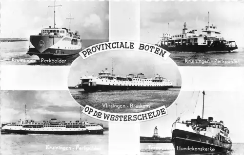 br107956 provinciale boten op de westerschelde Niederlande Schiff Bateau