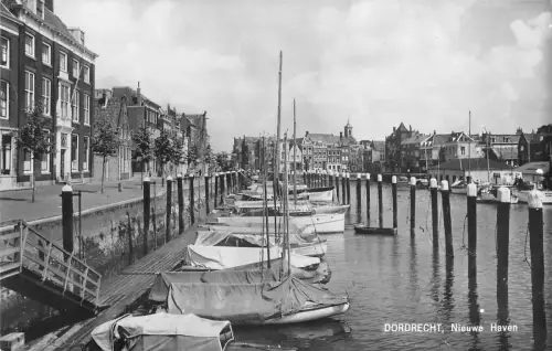 B95924 dordrecht nieuwe haven ship bateaux echtfoto niederlande