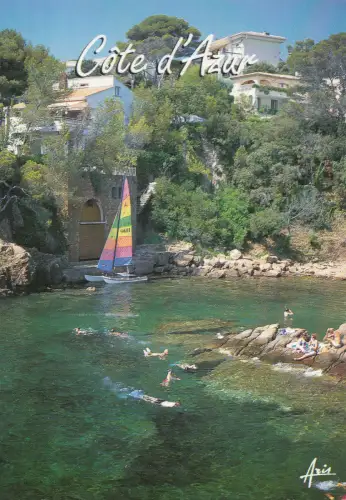 BF22078 calanque en mediterranee france front/back image