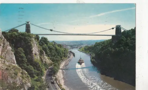 BF30733 Clifton Hängebrücke Bristol UK Front/Back Bild