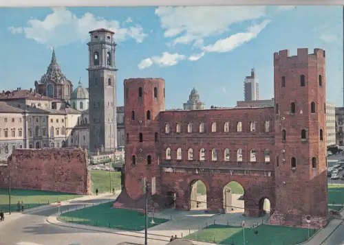 BF29353 le torri palartine il campanile del duom torino italy front/back image