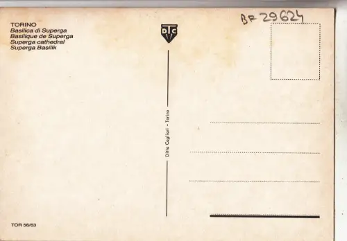 BF29624 basilica di superga torino italy front/back image